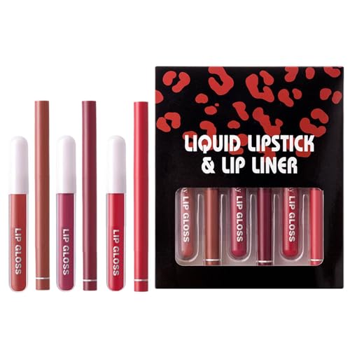 Juego de pintalabios hidratante, lápiz labial y delineador de labios para bodas, delineador de labios de larga duración para bar, barra de labios para citas nocturnas, combo de delineador de labios y