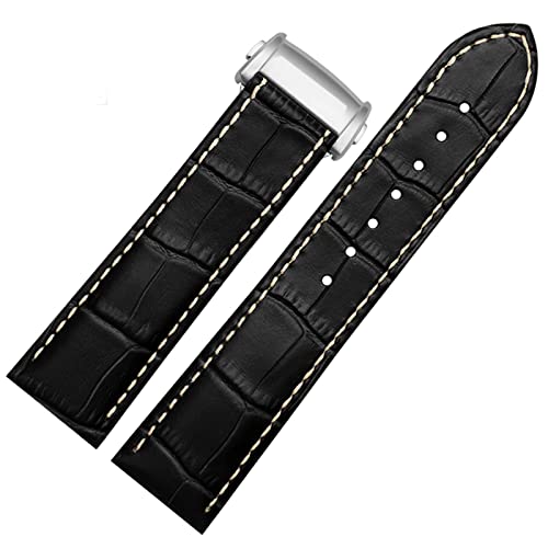 Sangle de montre cuir de vachette 22mm pour style hommes chic