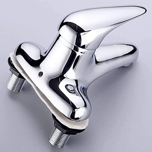 Robinet mitigeur en laiton chromé chic pour double trou