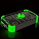 Out of the blue Partyspiel Air Hockey Mini Airhockey Tisch komplettes Spielset für Familienabende und Partyrunden, 50x31x9cm