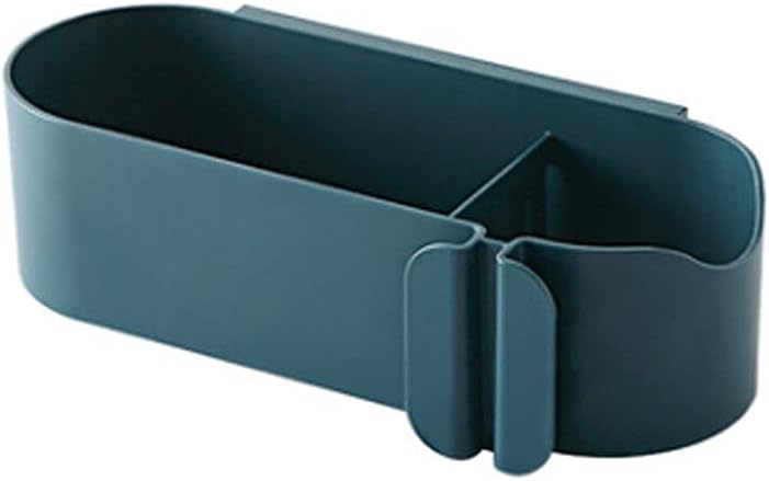 Hair Dryer Rack Free Punching Household Bathroom Hair Dryer Rack Bathroom Hair Dryer Storage Tube Rack (Color : Gray) (Blue)