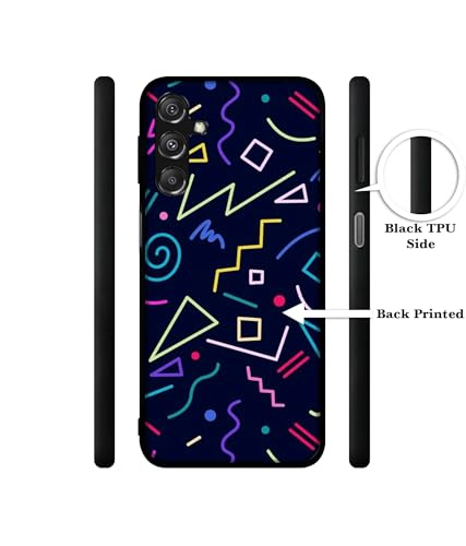 Image of Retro Abstract Design Premium 2D Printed Metal Back Case Cover for Samsung Galaxy M34 5G / F34 5G