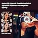 MiniLuxis Magnetic Selfie Ring Light, Vlogging & Live Streaming Fill Light, Snap Grip with Wireless Bluetooth Remote Control for iPhone, Compatible with Magsafe, Anti-Shake Handle, Tripod-Compatible