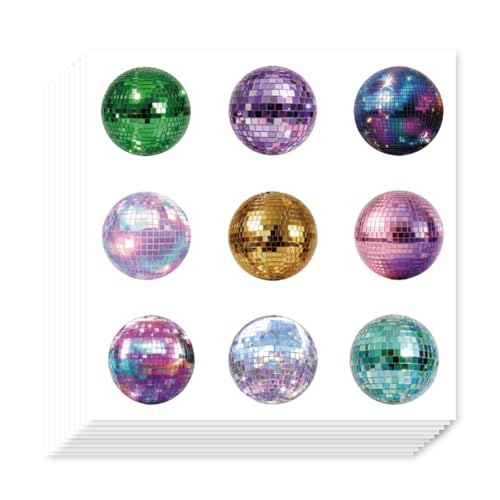 AHANDMAKER Lot de 180 autocollants pour planificateur de boules disco colorées pour planificateur, calendrier, scrapbooking, artisanat, journal, sac cadeau,...