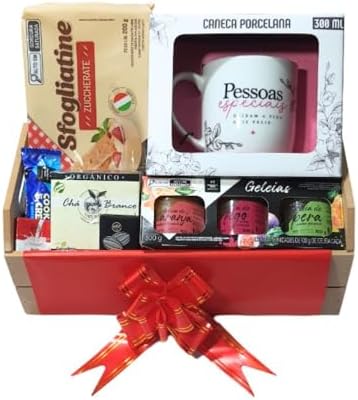 Cesta Café Da Manhã Com Geleias, Chocolates Biscoito Importados P...