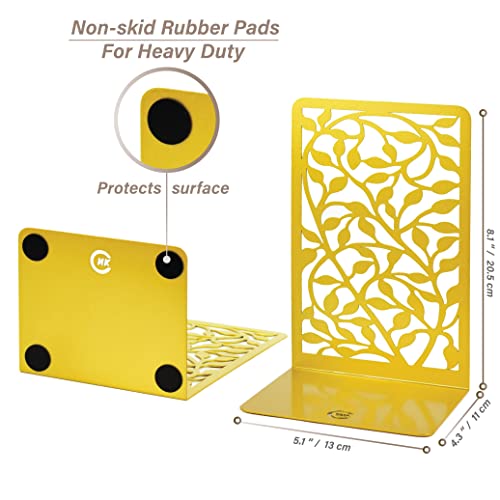 Cnk Book Ends Bookends For Decorative Books Holder Bookend Shelves End Hold Heavy Duty Holders Stoppers Metal Stopper Cute Boho Bookshelf Holds Cookbook Office Home Set Of 2 Bookends Pair Gold #TOP4