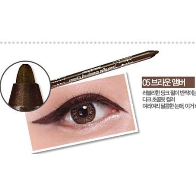 Holika Holika Jewel-Light Waterproof Eyeliner, No.05 Brown Amber, 2.2 Gram