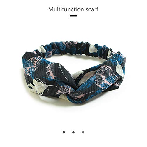 Dreshow 6 Pack Boho Headbands For Women Girls Criss Cross Elastic Hair Bands Yoga Flower Headwraps Accessories #TOP2