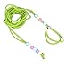 CHICIRIS Lizard Traction Rope, Multifunctional Nylon Comfortable Abrasion Reptile Leash Adjustable for Training (Green
