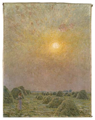 Toile impression coucher de soleil Emile Claus haute définition tableau haut de gamme 60x90