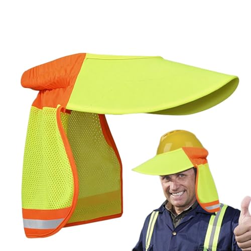 Casco de seguridad con visera para el cuello transpirable que reduce el calor 6