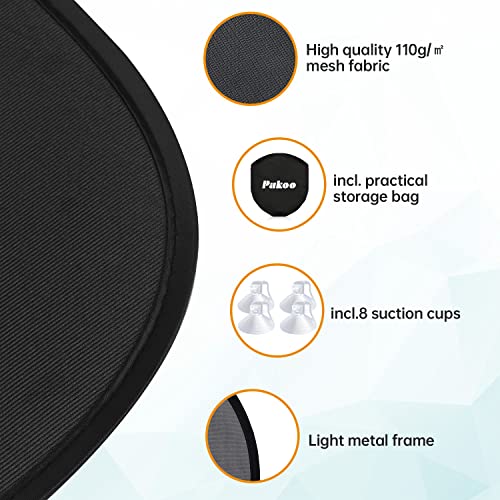 Pakoo Protetor solar de carro para bebês com proteção UV, para-sol de janela de carro para crianças