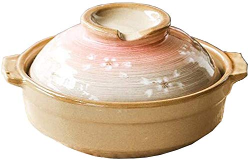 Preisvergleich Produktbild Sooiy Keramiktopf Tongefäß für das Kochen Casserole Dish - Haltbar, hitzebeständig und kälteresistent, sicher und gesund, Mehrzweck, Kapazität 1L (Größe: Kapazität 1 l)