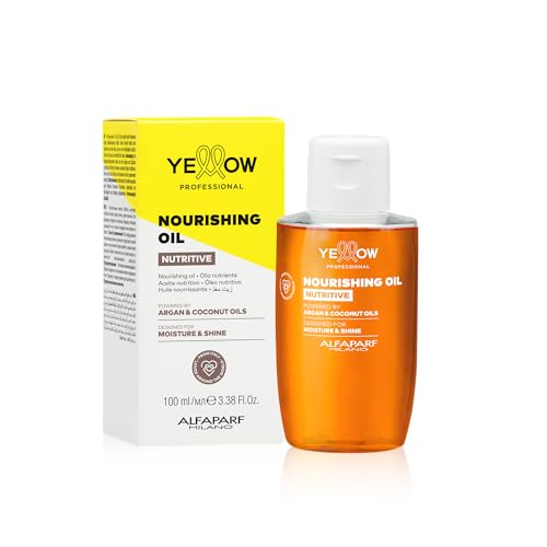 ALFAPARF MILANO Yellow Professional Nutritive Nourishing Shampoo for Dry Hair - Powered by Argan & Coconut Oils - Designed for Gentle Cleansing