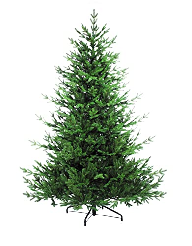 eveXmas Sapin De Noël Artificiel Sirius, 240 Cm - 1556 Branches, Pointes 100% Polyester, Support en Métal Inclus Cover