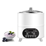 HaiZethonic Yogurtiera,Macchina Gelato Multifunzione 8l,Fermentatore per Yogurt, Macchina Automatica per Yogurt 400 W,Yogurtiera Professionale White-12L