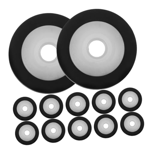 GAROZATION 12個 プラスチック製ピンチローラー 軸付きカテープレコーダー用ベアリングホイール テーププレーヤー カーオーディオ ラジオ対応