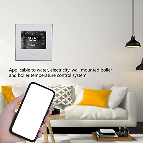 Termostato Sem Fio, Termostato de Controle de Temperatura Preciso LCD Touchscreen Economia de Energi