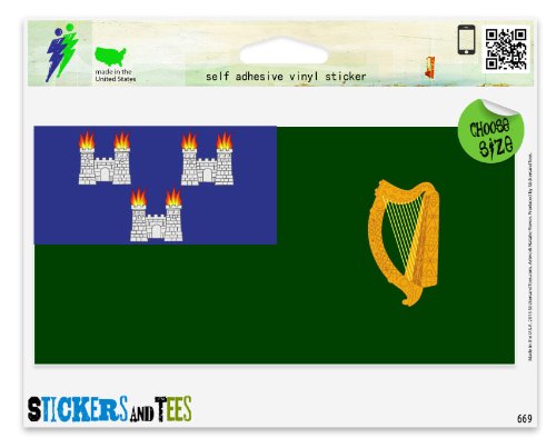 Dublin County Ireland Car Bumper Sticker - Irish Pride Decal For Vehicles