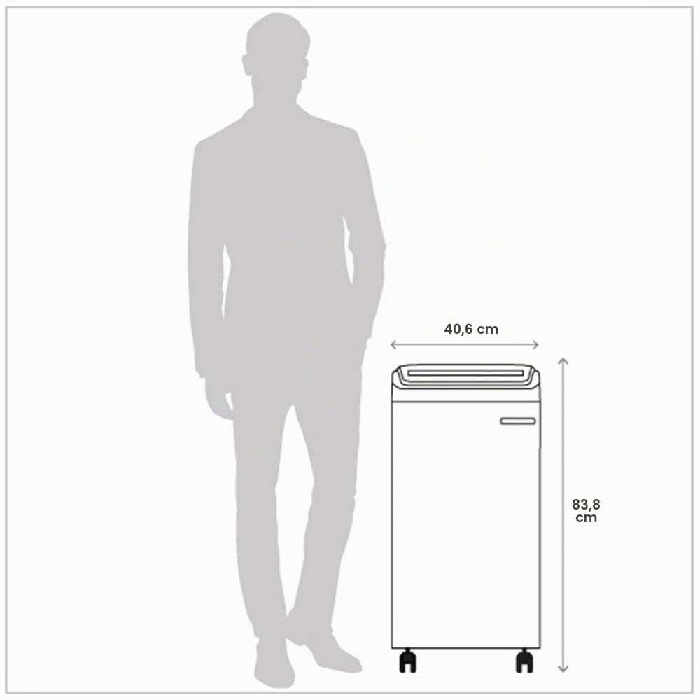 KOBRA AF+1 60 Litri Distruggidocumenti Professionale ad Alimentazione Automatica, 39 x 36 x 83 cm, Grigio