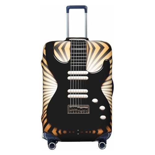Elastic Washable Suitcase Cover Protector,Electric guitar Luggage Cover Sleeve Wrap for 18-32 Inches Suitcase Travel Accessories