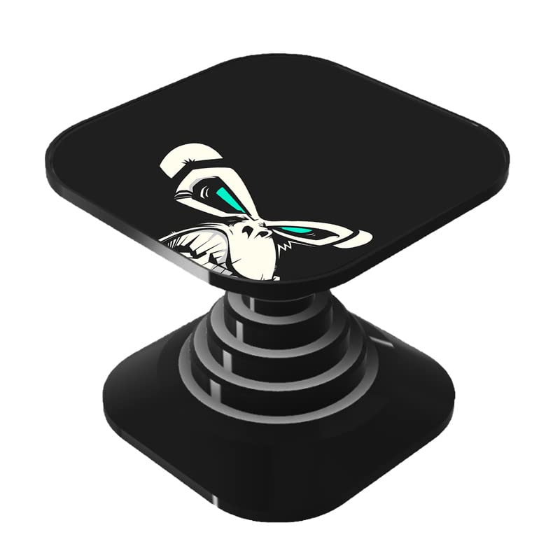 Dwellamor Mobile Holder Grip & Stand for Phones, Tablets, Finger Selfie Holder Matte Finish Socket 360 Degree Rotating Expanding Square Mobile Socket Grips for Smartphones Monkey [ZE419]