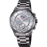 LOTUS Reloj modelo 18807/1 de la colección CONNECTED, caja de 43 mm gris con correa de acero gris para caballero