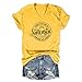WERYSMGK Funny Sarcastic Tshirts for Women Your Little Ray of Sarcastic Sunshine Graphic Tee Casual V Neck Summer Shirts(Wine,M)