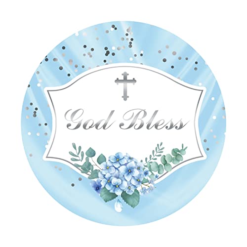 Renaiss 6.5ft God Bless Round Photography Background Cute