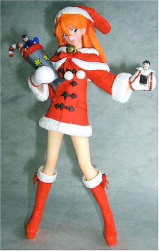 Neon Genesis Evangelion Santa Asuka Langley 10-inch PVC Statue 1/6 Scale