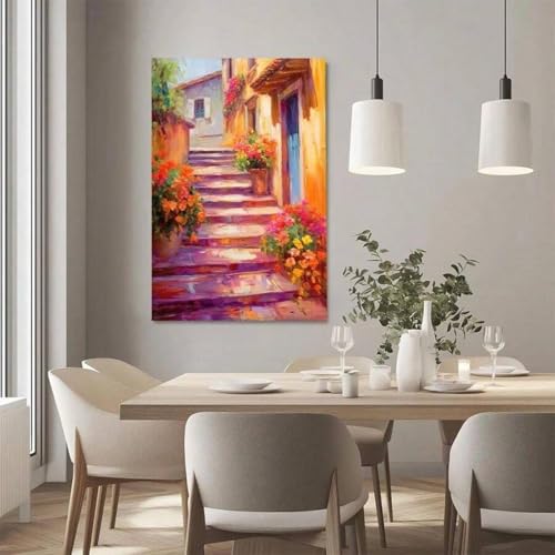 Peintures murales scènes de rue pour décorer la chambre - 3