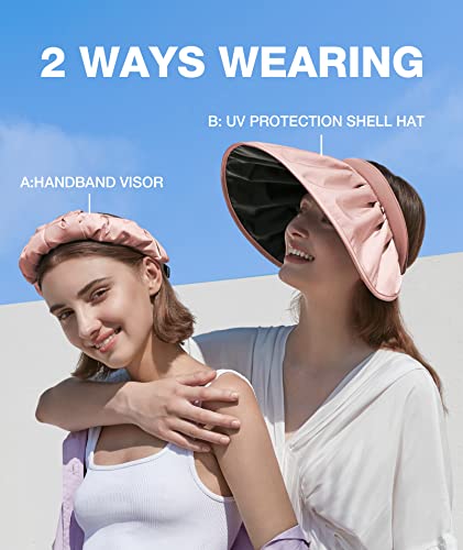 Beneunder Upf 50+ Sun Visor Hat - Wide Brim Uv Protection For Tennis Golf Beach (Blue) #TOP2