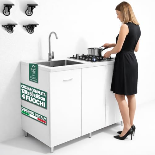 Shally Dogan Cucina Completa Monoblocco 120 x 60 x 85