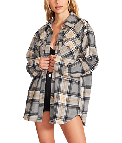 Manteau shacket Steve Madden Brooklyn femme veste surchemise d'automne