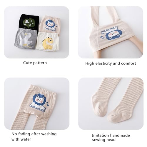 Toddler Socks, Fleece Lined Leggings for Girl Cartoon Cotton Stretch Stockings 0-5Y Autumn Spring Sweet Pantyhose3