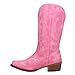 ROPER Womens Riley Embroidered Snip Toe Casual Boots Mid Calf Low Heel 1-2