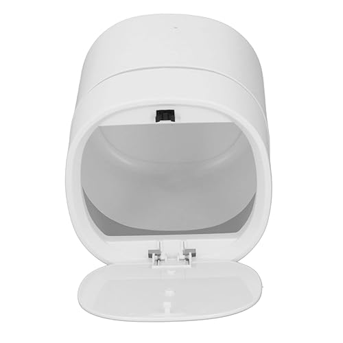 Miniatura 5 de Mini bote de basura con tapa, pequeño bote de basura de escritorio, contenedor de limpieza de almacenamiento de desechos para mesa de café, tocador,