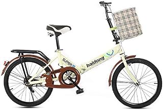 L.HPT 20-Inch Folding Speed Bicycle - Student Folding Bike for Men And Women Folding Speed Bicycle Damping Bicycle,Black,shockabsorption (Color : Black, Size : Shockabsorption)