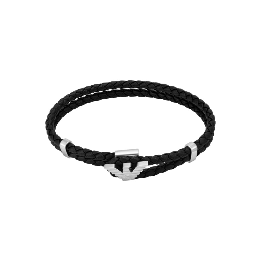 Emporio Armani Bracciale Uomo in acciaio inossidabile o pelle con chiusura toggle