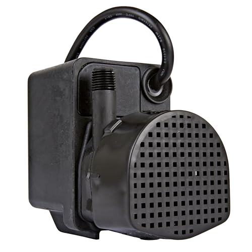 Image of Little Giant PE-2H, 115V, 300 GPH Small Submersible Fountain Pump, 6' Cord | 1 /40 HP, Keeps pump primed in shallow water, Epoxy encapsulated motor, Manual (no switch), 518400
