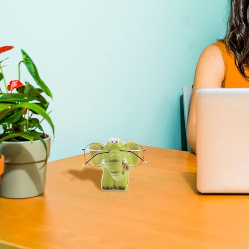 Ciieeo Brillenhalter aus Harz Eleganter Brillenständer für Zuhause und Geschäft Niedliches Tier Design Stilvolle Schreibtischdekoration und Display für Brillen