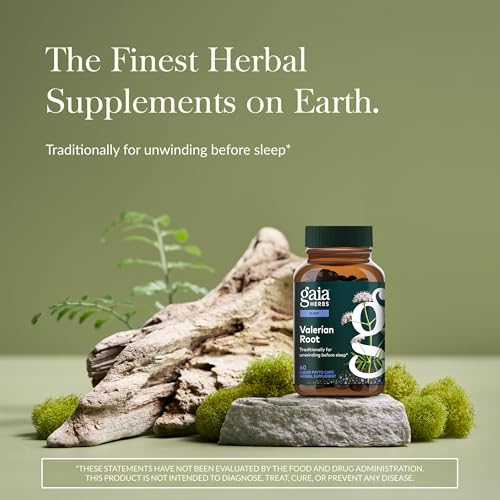 image for Gaia Herbs Valerian Root - Support for Calm & Relaxation to Prepare fo