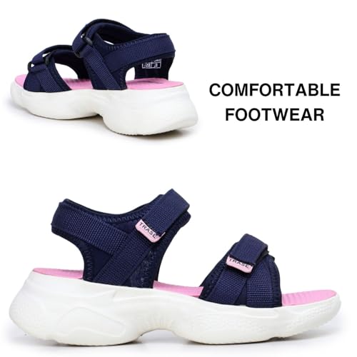 Image of TRASE Sports Sandals For Woman | Comfortable, Soft Cushioned Sole, Lightweight And Trendy Footwear | Adjustable Strap Womens Sandals | Casual And Stylish Floaters For Daily Use