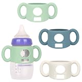 HUAKENER 3 Pack Baby Bottle Handles, Silicone Handles for Lansinoh...