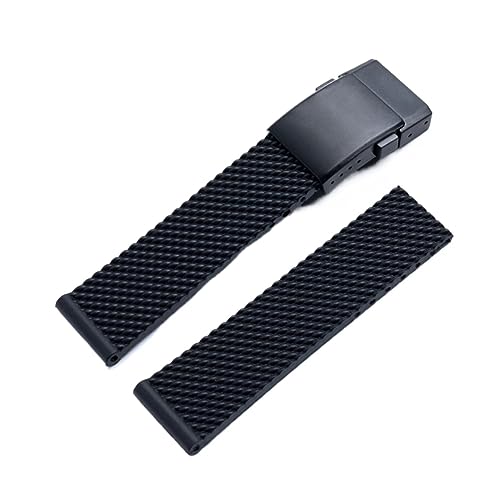 Bracelet de montre Breitling en caoutchouc de silicone souple 24mm