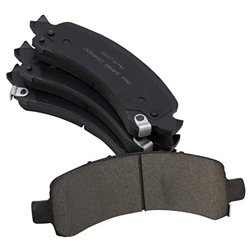 Image of TRQ Rear Brake Pad & Rotor Kit Compatible with 2002 Cadillac Chevrolet GMC