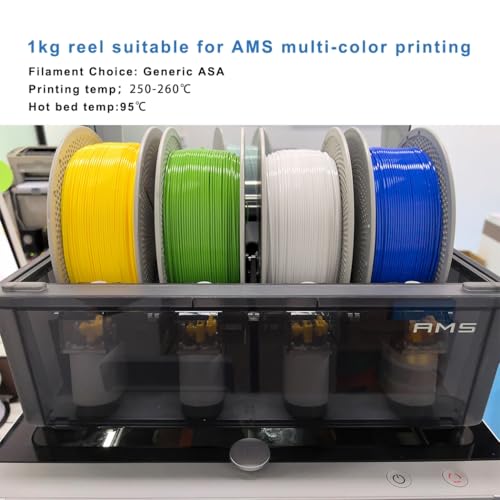 Image of 3D Printer Filament, Neatly & Strong 1.75mm Filament for 3D Printing, Accuracy + /- 0.02mm 1KG Spool(2.2lbs), ASA Purple 1KG