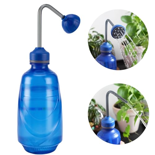 JUSUFU Regador para Mudas, Pequeno Regador para Plantas Domésticas, Flores de Jardim, 0,45 L (Azul)