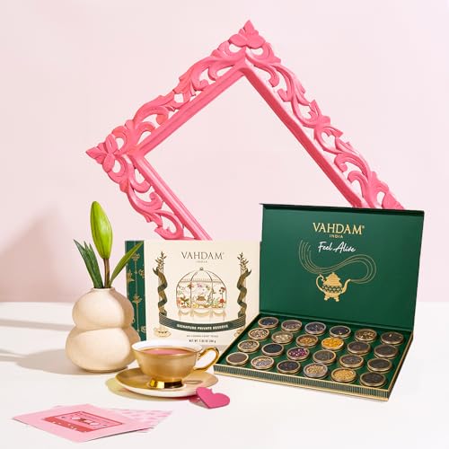VAHDAM Luxury Tea Gift Set - 24 Loose Leaf Teas