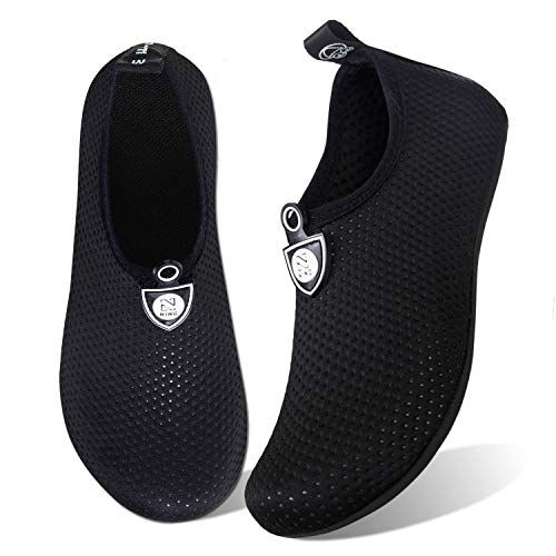 Image of WateLves Water Shoes for Womens Mens Barefoot Quick-Dry Aqua Socks for Beach Swim Surf Yoga Exercise New Translucent Color Soles